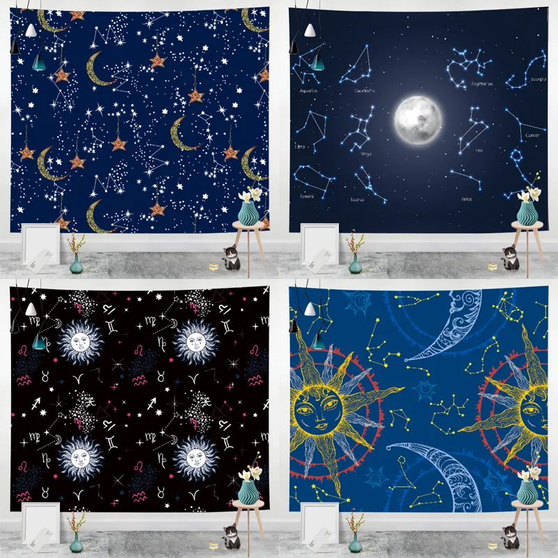 Декоративный настенный гобелен в стиле хиппи 
Декоративный настенный гобелен в стиле хиппи