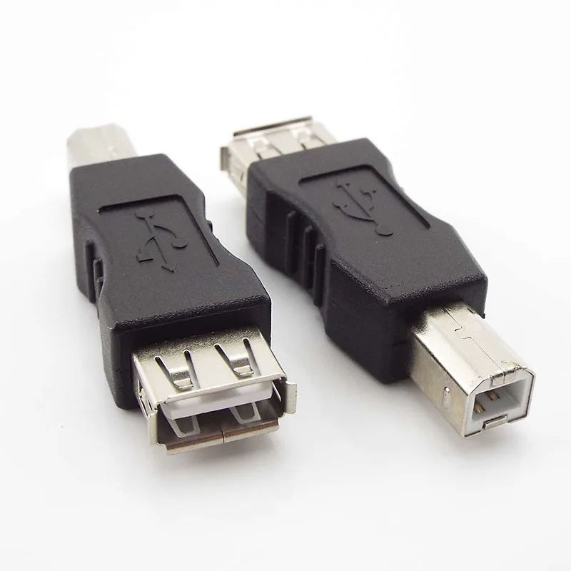 

USB 2.0 Type A Female toType B Male Converter Connector Retail Port Adapter for USB Printer Print High Speed L1