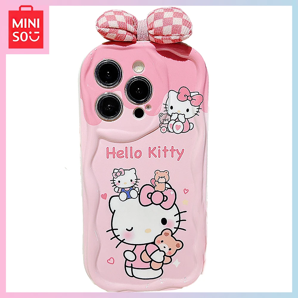 Miniso Hello Kitty Kawaii Bow Iphone15/14Promax Cartoon 13 Pro All-Inclusive 12/11 Drop Proof Phone Case Girls Birthday Present
Miniso Hello Kitty Kawaii Bow Iphone15/14Promax Cartoon 13 Pro All-Inclusive 12/11 Drop Proof Phone Case Girls Birthday Present