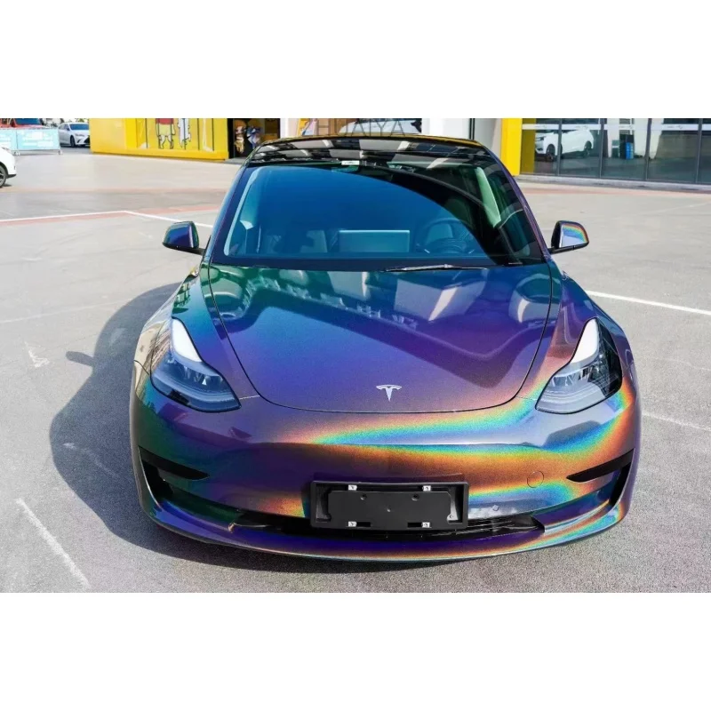 ZHUAIYA Factory Direct PET Glossy Diamond Rainbow Laser Grey Car Wrap Vinyl Full Roll Size 1.52*18Meters
ZHUAIYA Factory Direct PET Glossy Diamond Rainbow Laser Grey Car Wrap Vinyl Full Roll Size 1.52*18Meters
