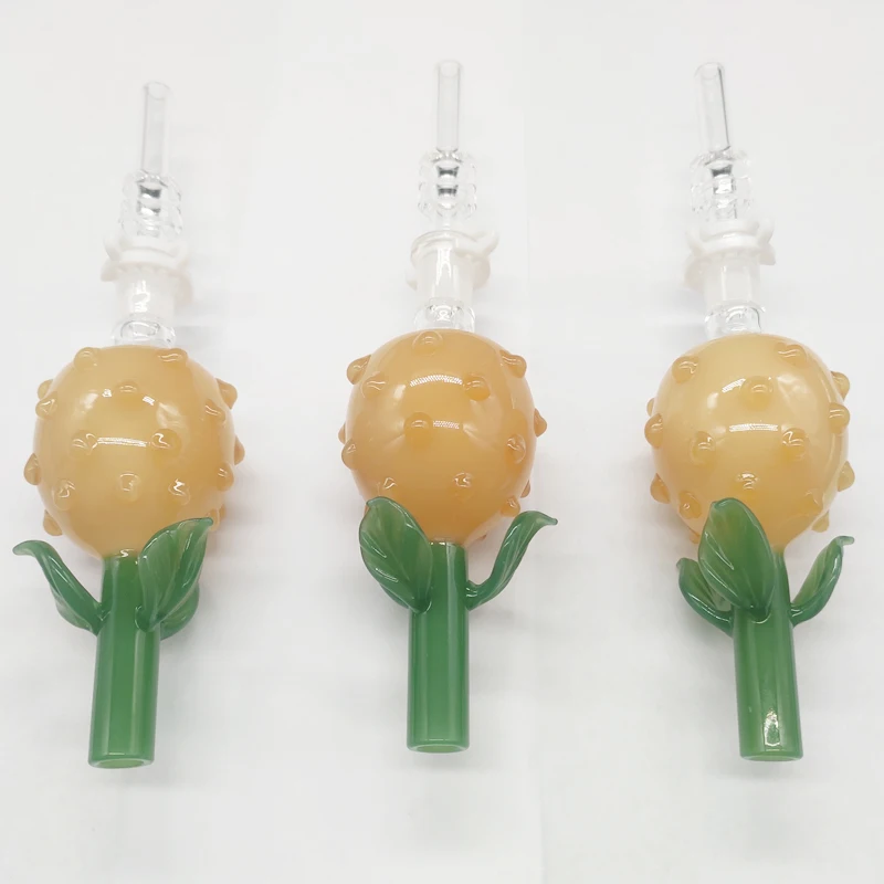 Nectar 4.5 inch Pineapple Design Nector Collectar Kit Honey Straw with 10mm quartz tip with10mm plastic clip
Nectar 4.5 inch Pineapple Design Nector Collectar Kit Honey Straw with 10mm quartz tip with10mm plastic clip