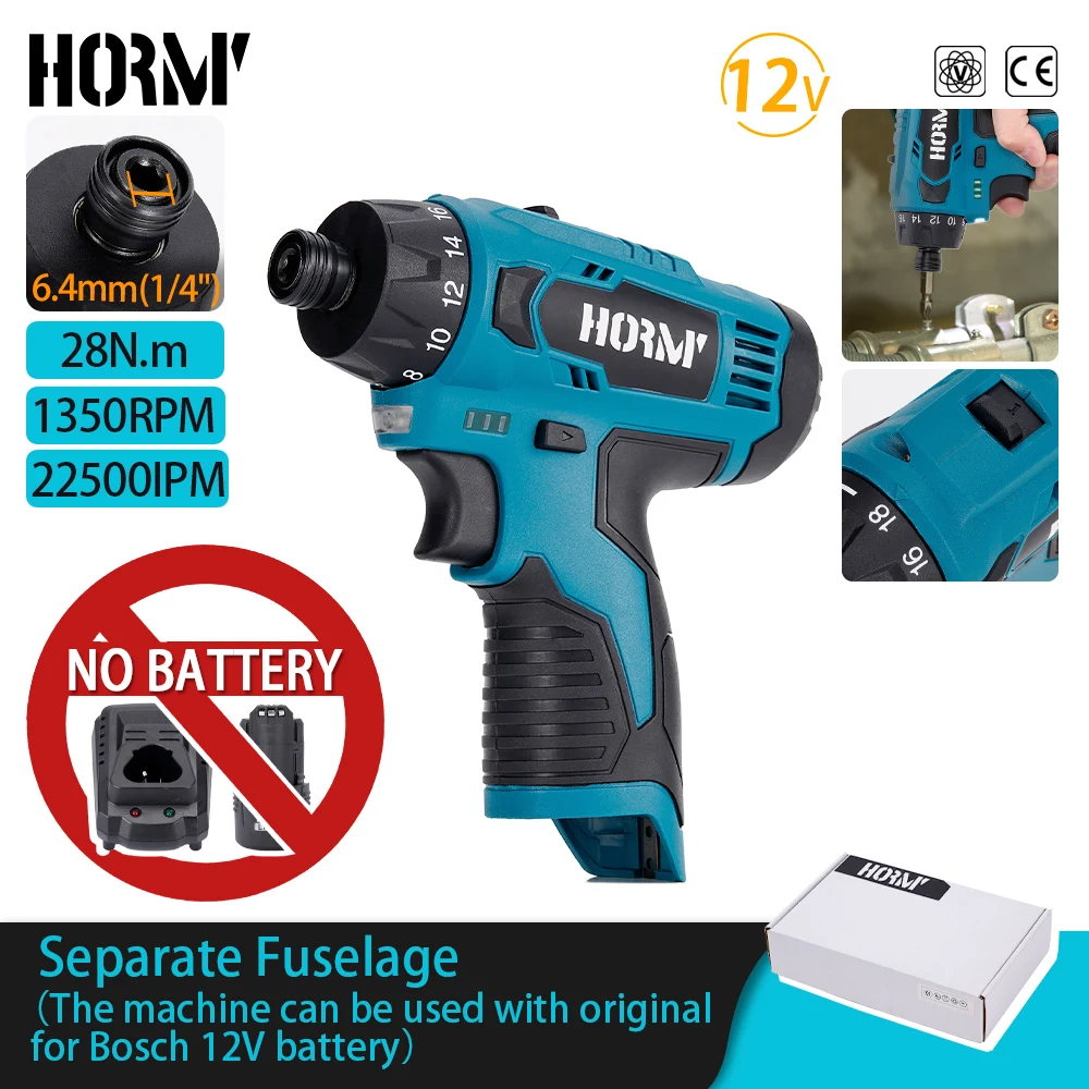 Беспроводной шуруповерт Hormy 2-скоростной 12В
Беспроводной шуруповерт Hormy 2-скоростной 12В