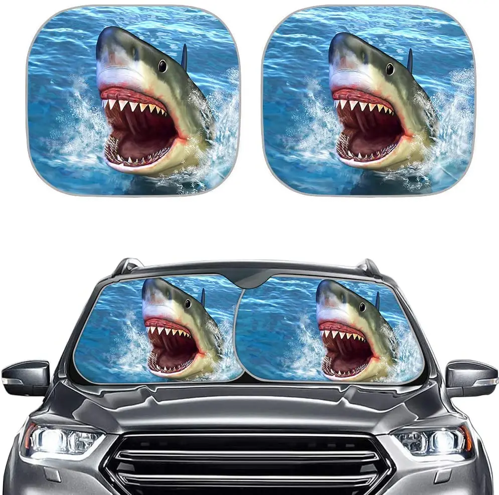 Car Accessories for Summer Cool,Sea Blue Shark Car Sunshade for Windshield,Custom Design Visor Sun Shade,Heat Resistant
Car Accessories for Summer Cool,Sea Blue Shark Car Sunshade for Windshield,Custom Design Visor Sun Shade,Heat Resistant