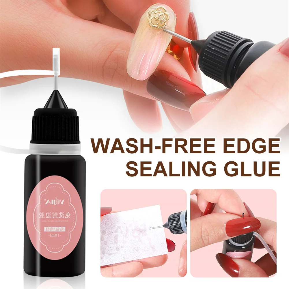 10ml Adhesive Glue Nail Edge Sealing Glue No-Wash Fast Drying Seam Filling Gel Rhinestone Glue Nail Art Tool
10ml Adhesive Glue Nail Edge Sealing Glue No-Wash Fast Drying Seam Filling Gel Rhinestone Glue Nail Art Tool