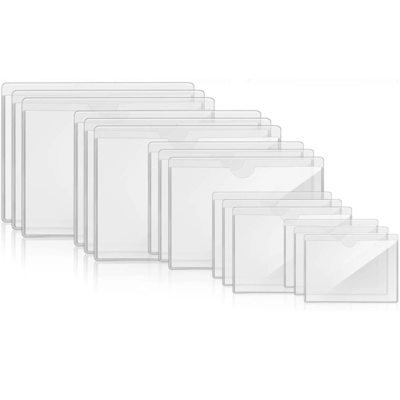 50 Pack 3.5 X 4.7 Inches Self-Adhesive Label Holder Card Pockets Label Holder Clear Plastic Library Card Holder 5 Sizes
50 Pack 3.5 X 4.7 Inches Self-Adhesive Label Holder Card Pockets Label Holder Clear Plastic Library Card Holder 5 Sizes