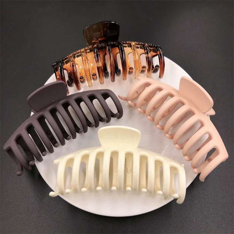 11CM Big Crabs For Hair Back Of Head Hair Clips Women Hair Claw Clips Tortoiseshell Plastic Hairpin Washing Hair Accessories
11CM Big Crabs For Hair Back Of Head Hair Clips Women Hair Claw Clips Tortoiseshell Plastic Hairpin Washing Hair Accessories