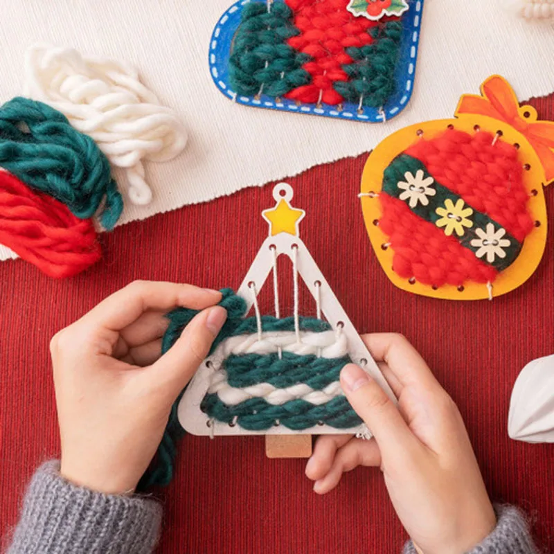 DIY Handmade Christmas Craft Kits Cute Wood Knitting Xmas Decoration Pendants for Kids DIY Handcrafted Toys Materials
DIY Handmade Christmas Craft Kits Cute Wood Knitting Xmas Decoration Pendants for Kids DIY Handcrafted Toys Materials