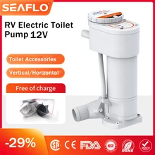 SEAFLO RV Electric Toilet Pump 12V/24V Boat Yacht Pump Marine Toilet Camping Car Pump Assembly Accessories