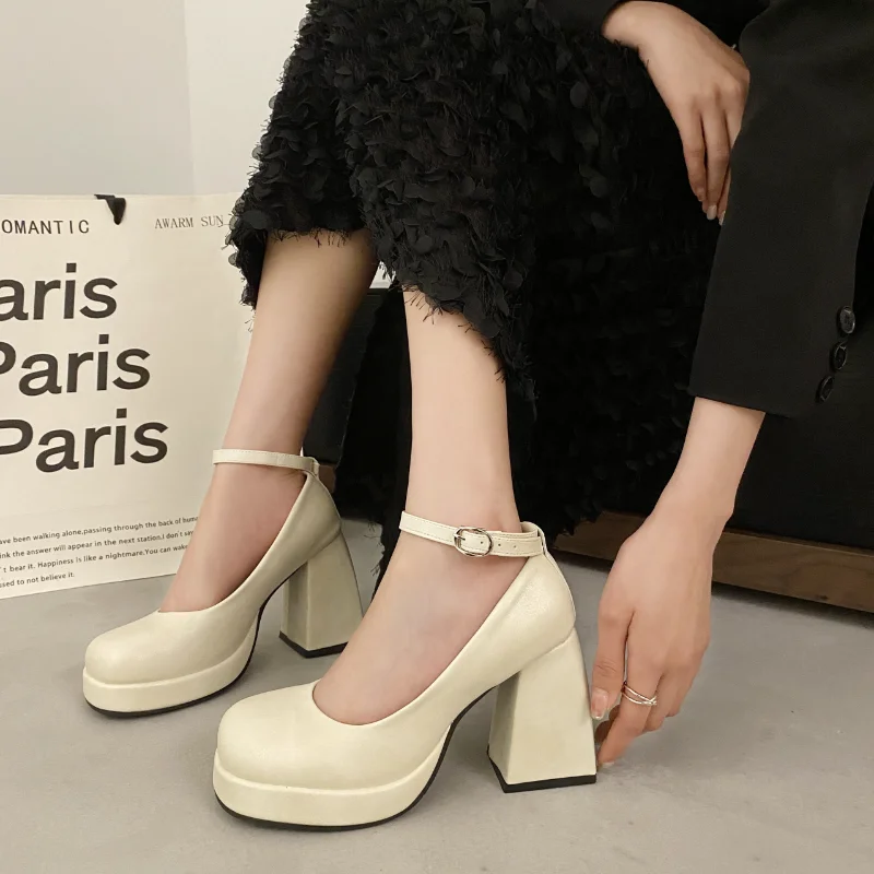 2023 High Quality Women's Shoes Buckle Strap Women's High Heels Summer Fashion Solid Color Mary Jane Shoes Heels Women Zapatos
2023 High Quality Women's Shoes Buckle Strap Women's High Heels Summer Fashion Solid Color Mary Jane Shoes Heels Women Zapatos