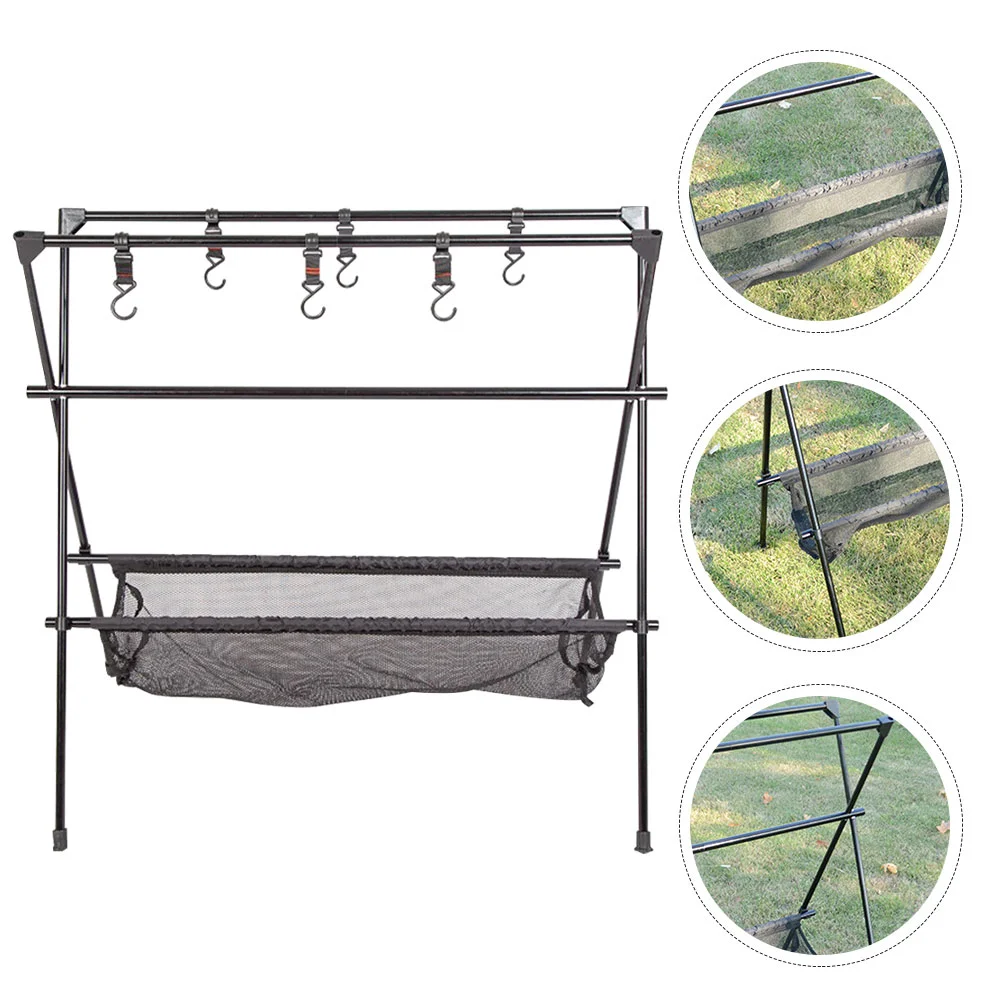 1 Set Camping Rack Picnic Pot Hanger Grill Storage Stand Foldable Grill Rack Storage Shelf
1 Set Camping Rack Picnic Pot Hanger Grill Storage Stand Foldable Grill Rack Storage Shelf