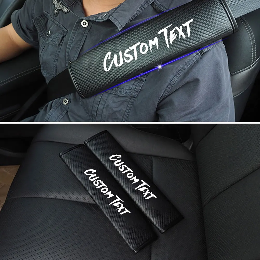 Car Seat Belt Cover Custom Text Color Leather 2pcs Safety Belt Protect Interior Car Accessories
Car Seat Belt Cover Custom Text Color Leather 2pcs Safety Belt Protect Interior Car Accessories