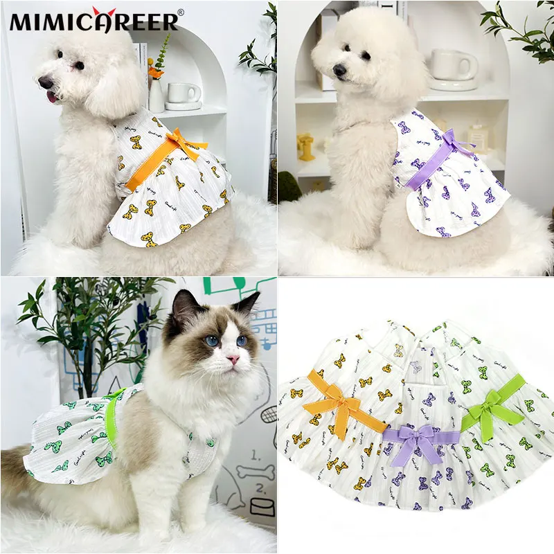 Dog Clothes Floral Puppy Dress Bow Princess Dress Spring Summer Thin Section Cute Sweet Vest Harness Skirt Pet Clothing
Dog Clothes Floral Puppy Dress Bow Princess Dress Spring Summer Thin Section Cute Sweet Vest Harness Skirt Pet Clothing