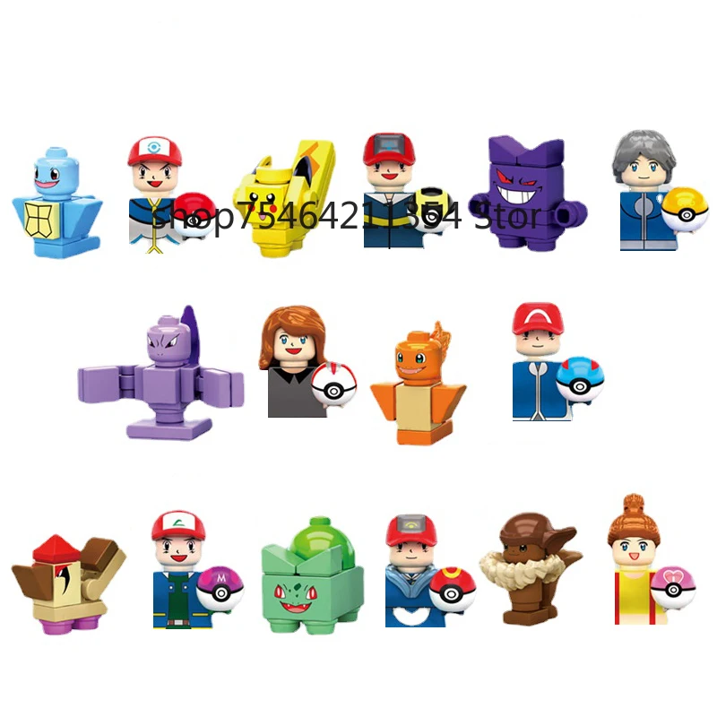 8pcs Pokemon Building Blocks Classic Movie Pikachu Cartoon Anime Model Mini Action Figure Model Toys Children Birthday Toys Gift
8pcs Pokemon Building Blocks Classic Movie Pikachu Cartoon Anime Model Mini Action Figure Model Toys Children Birthday Toys Gift