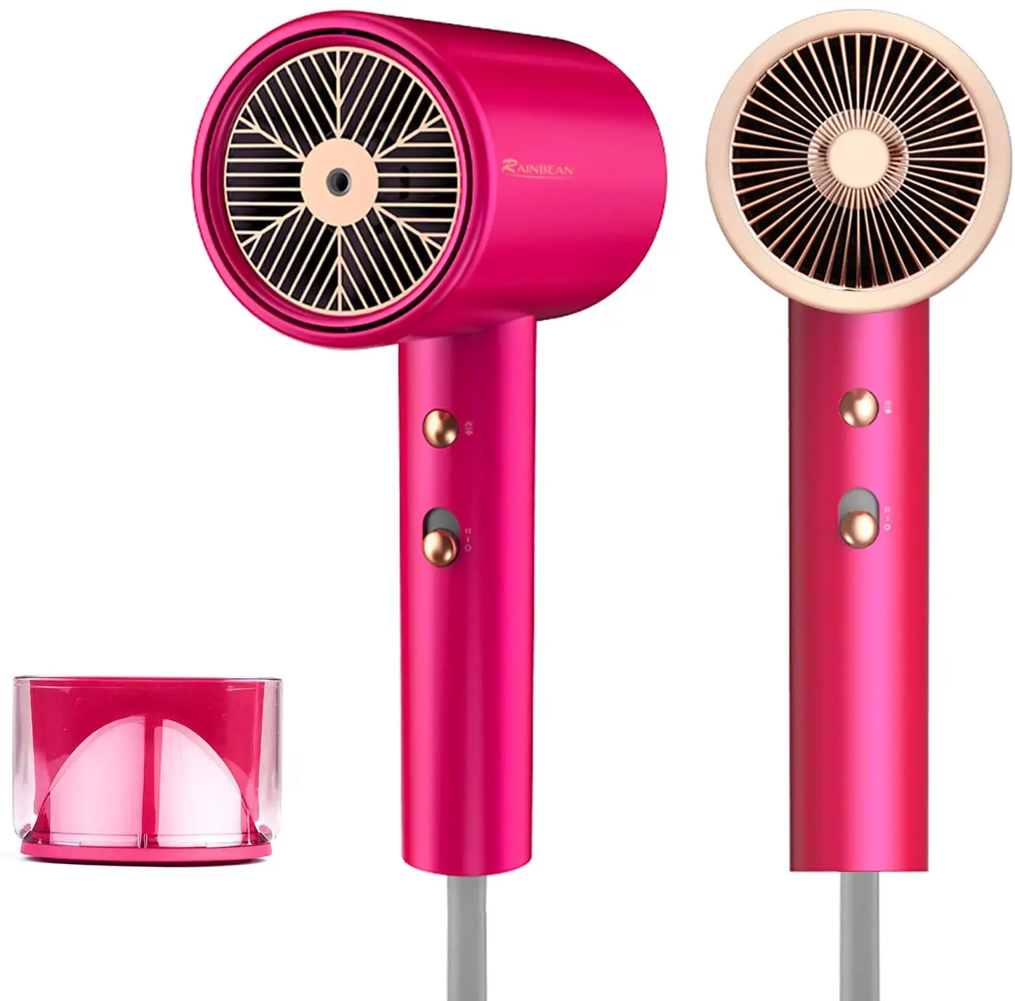 Patented Water Ionic Hair Dryer 1800W with Magnetic Nozzle for Home Travel and Salon Pink
Patented Water Ionic Hair Dryer 1800W with Magnetic Nozzle for Home Travel and Salon Pink