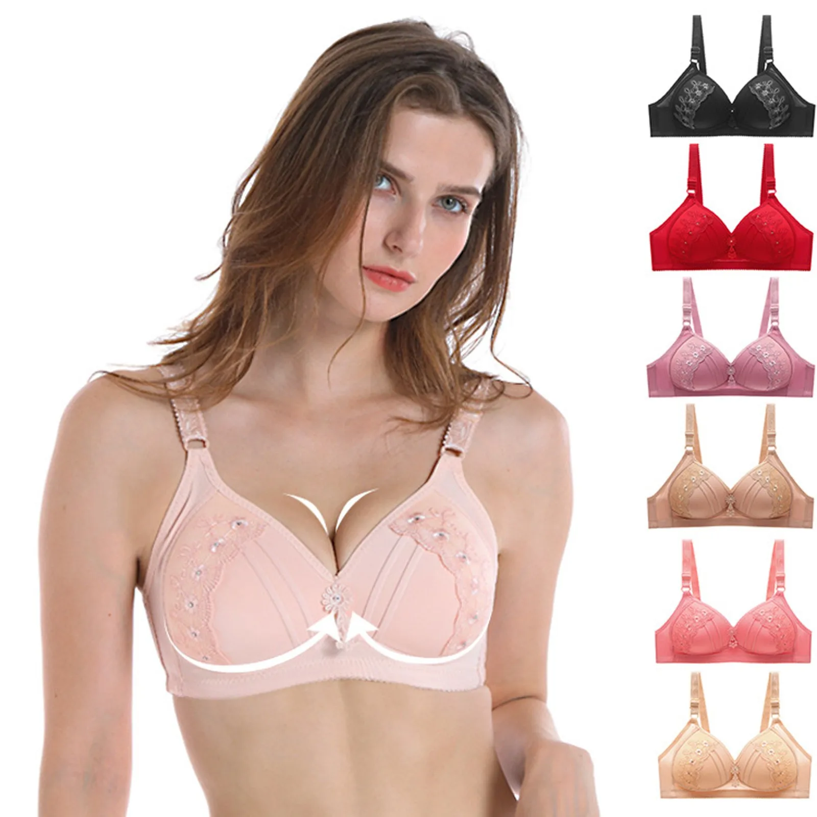 Sexy Lace Bra Women Full Cup Transparent Bralette Underwear Push Up Bra Untra-thin Breathable Brassiere Women Lingerie
Sexy Lace Bra Women Full Cup Transparent Bralette Underwear Push Up Bra Untra-thin Breathable Brassiere Women Lingerie