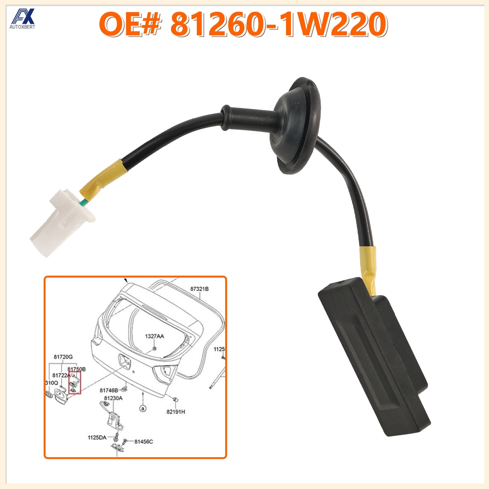 Задняя ручка замка крышки багажника, ручка открытия, ручка для Kia Rio Pride Picanto TB Cee'd Hyundai i30 FD OE # 81260-1W220
Задняя ручка замка крышки багажника, ручка открытия, ручка для Kia Rio Pride Picanto TB Cee'd Hyundai i30 FD OE # 81260-1W220