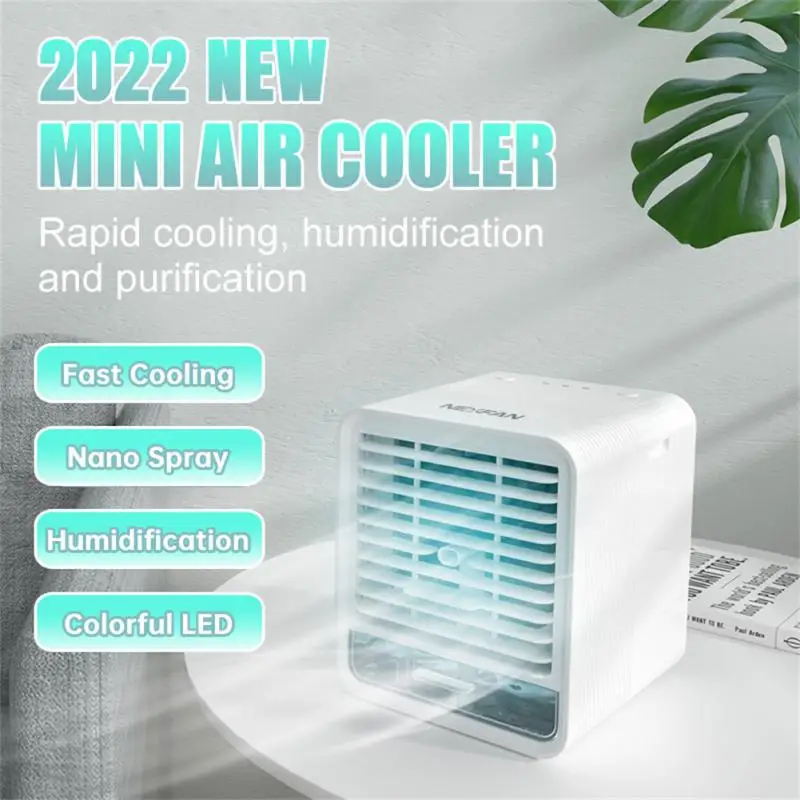 Mini Portable Air Conditioner Air Cooler LED Air Conditioning Fan Air Purifier Humidifier Table USB Cooling Mist Fan Air Cooler
Mini Portable Air Conditioner Air Cooler LED Air Conditioning Fan Air Purifier Humidifier Table USB Cooling Mist Fan Air Cooler