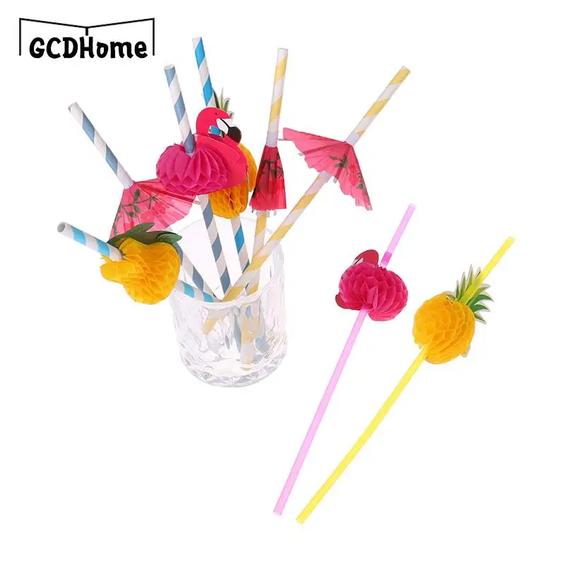 10Pcs Flamingo Pineapple Drinking Straws Hawaiian Beach Tropical Birthday Party Decoration Summer Pool Party Wedding Supplies
10Pcs Flamingo Pineapple Drinking Straws Hawaiian Beach Tropical Birthday Party Decoration Summer Pool Party Wedding Supplies
