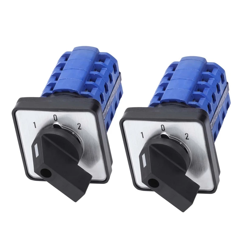 2X SZW26-20/D404.4 660V 20A 3 Position Panel Mounting Select Rotary Cam Changeover Switch
2X SZW26-20/D404.4 660V 20A 3 Position Panel Mounting Select Rotary Cam Changeover Switch