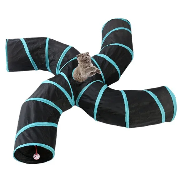 Indoor 4/5-way Collapsible Cat Tunnel Tube Kitty Tunnel Bored Cat Pet Toys Peek Hole Toy Cat Puppy Kitty Kitten Rabbit
Indoor 4/5-way Collapsible Cat Tunnel Tube Kitty Tunnel Bored Cat Pet Toys Peek Hole Toy Cat Puppy Kitty Kitten Rabbit