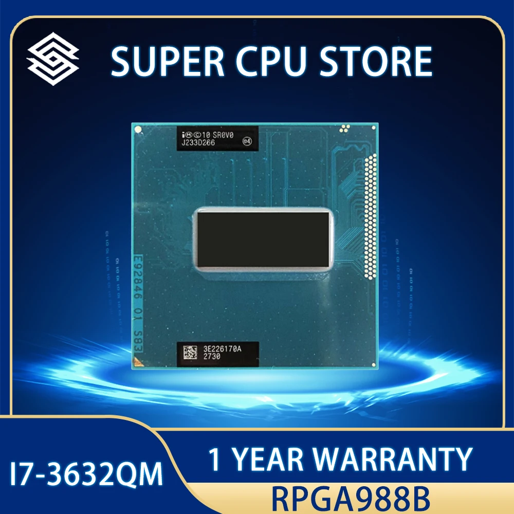 Original Intel Core I7-3632QM SR0V0 CPU I7 3632QMprocessor 2.2GHz L3=6M Quad core rPGA988B
Original Intel Core I7-3632QM SR0V0 CPU I7 3632QMprocessor 2.2GHz L3=6M Quad core rPGA988B