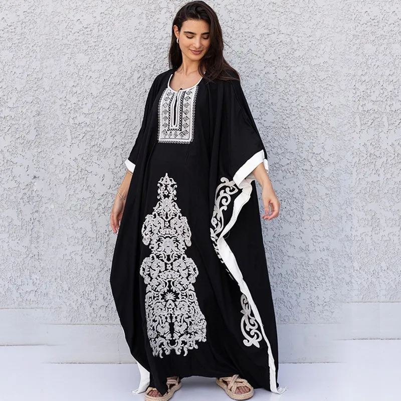 2023 Bohemian Flower Striped Print Women Beach Dress Bathing Suit Cover Up Summer Tunic For Woman Beachwear Robe De Plage Kaftan
2023 Bohemian Flower Striped Print Women Beach Dress Bathing Suit Cover Up Summer Tunic For Woman Beachwear Robe De Plage Kaftan