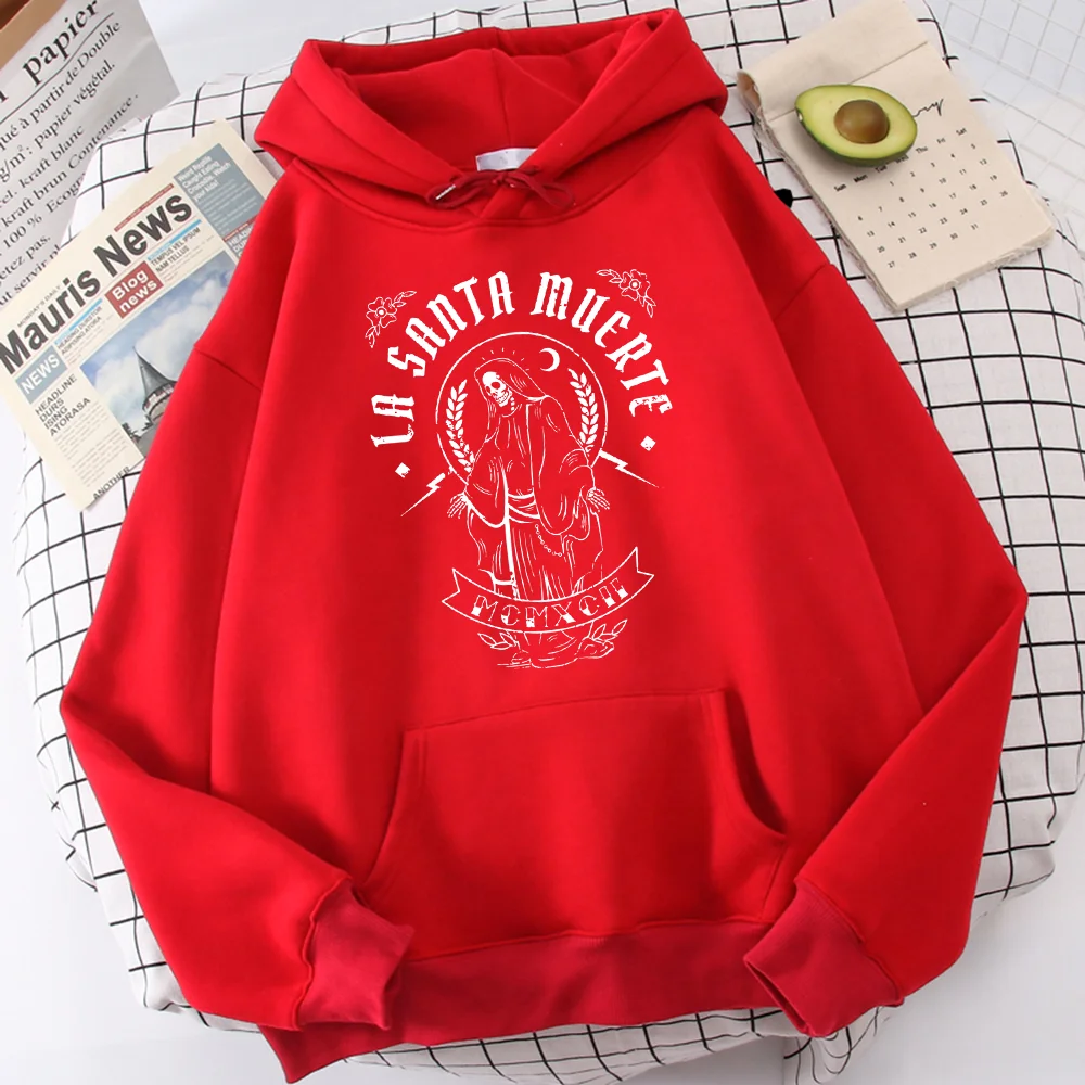 Gothic La Santa Muerte Mcmxch Grim Reaper Hoodies For Men Funny O-Neck Sweatshirt Novelty Warm Top Harajuku Street Hoodie Male
Gothic La Santa Muerte Mcmxch Grim Reaper Hoodies For Men Funny O-Neck Sweatshirt Novelty Warm Top Harajuku Street Hoodie Male