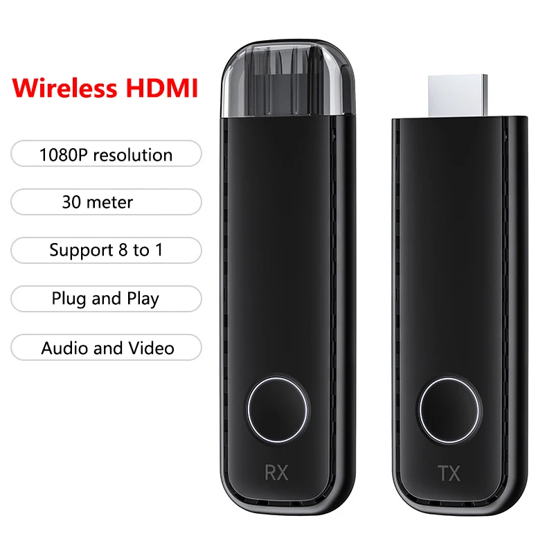 Беспроводной HDMI-совместимый удлинитель, приемник-передатчик до 30 м, поддержка 1080P, 3D система передачи видео, HD-передатчик
Беспроводной HDMI-совместимый удлинитель, приемник-передатчик до 30 м, поддержка 1080P, 3D система передачи видео, HD-передатчик