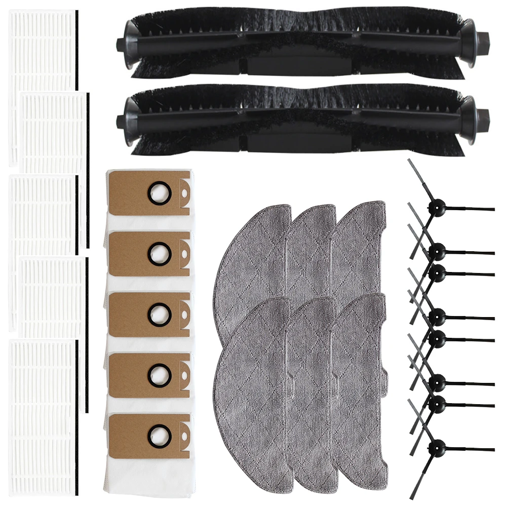 19/26pcs For Arnagar S8 Pro Robot Vacuum Cleaner Accessories Main Side Brush Dust Bags Mop Filter Household Supplies Parts
19/26pcs For Arnagar S8 Pro Robot Vacuum Cleaner Accessories Main Side Brush Dust Bags Mop Filter Household Supplies Parts