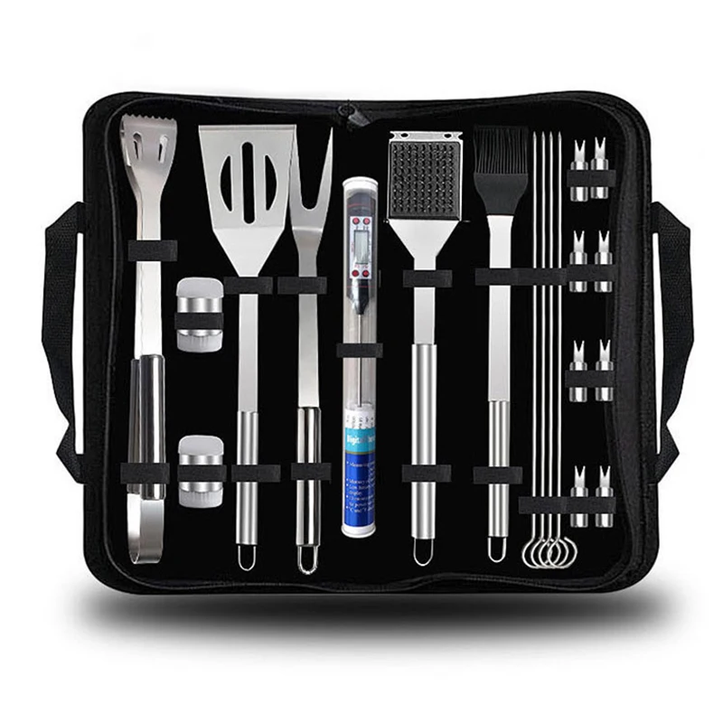 Stainless Steel BBQ Tools Set 20Pcs Barbecue Grilling Accessories Utensil For Outdoor Camping Cooking Tools Kit BBQ
Stainless Steel BBQ Tools Set 20Pcs Barbecue Grilling Accessories Utensil For Outdoor Camping Cooking Tools Kit BBQ