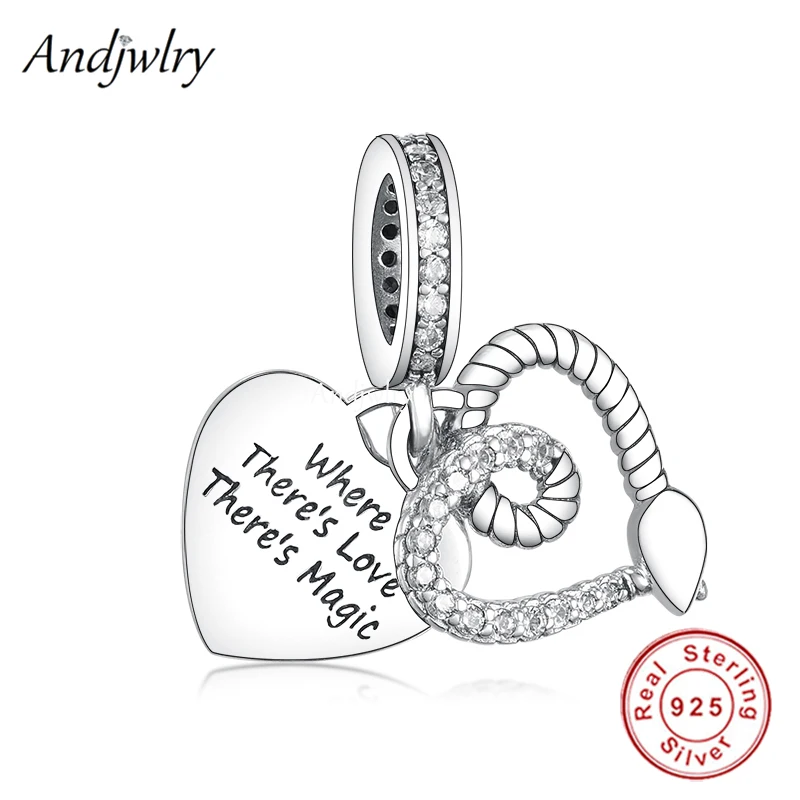 Fit Bracelet Charms Silver 925 Original Heart Where There's Love There's Magic Bead Bracelet&Bangle Jewelry Berloque
Fit Bracelet Charms Silver 925 Original Heart Where There's Love There's Magic Bead Bracelet&Bangle Jewelry Berloque