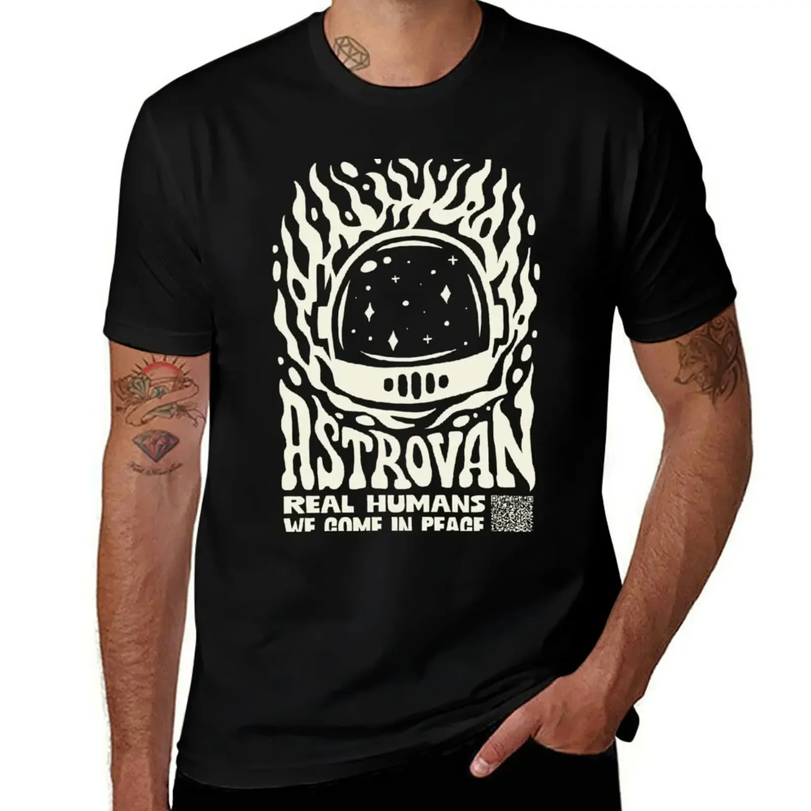 Футболка Astrovan Spaceman футболки эстетичная одежда в стиле хиппи простые для мужчин