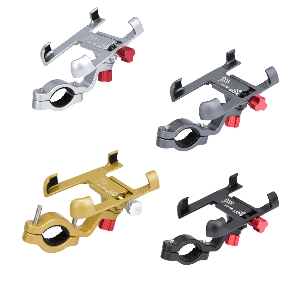 Portable Aluminum 360° Rotatable Bike Phone Mount Adjustable Bicycle Phone Holder Anti-Slip MTB Mobile Bracket Cycling Accessory 
Portable Aluminum 360° Rotatable Bike Phone Mount Adjustable Bicycle Phone Holder Anti-Slip MTB Mobile Bracket Cycling Accessory