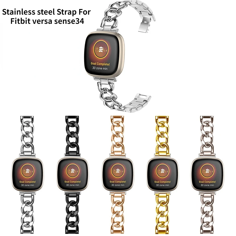Metal Watchband For Fitbit versa sense34 Strap Stainless Steel wristband Smart watches Accessories Correa Bracelet for women
Metal Watchband For Fitbit versa sense34 Strap Stainless Steel wristband Smart watches Accessories Correa Bracelet for women