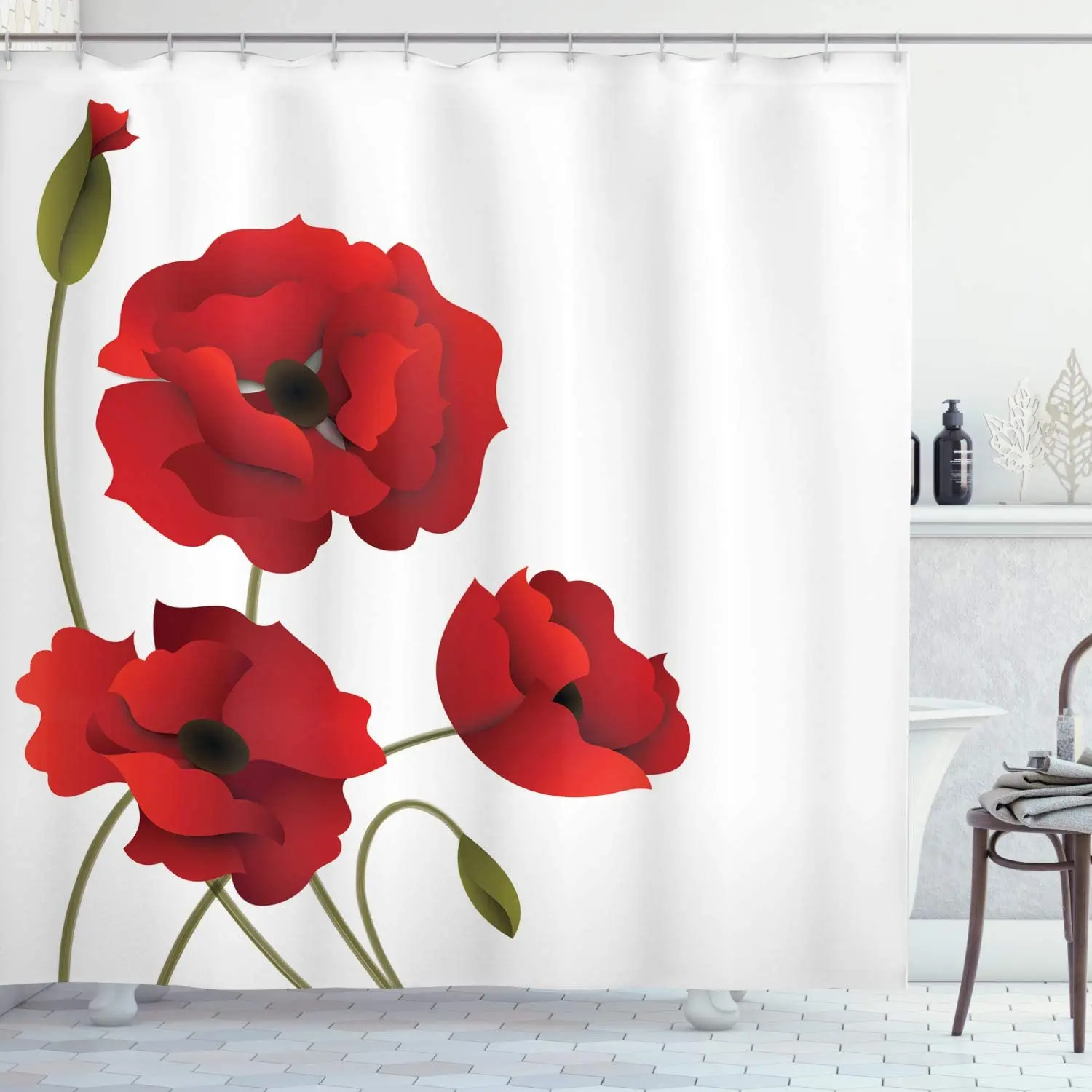 Floral Buds Shower Curtain Poppy Flower Petals Pastoral Purity Mother Nature Design Polyester Cloth Fabric House Bathroom Decor
Floral Buds Shower Curtain Poppy Flower Petals Pastoral Purity Mother Nature Design Polyester Cloth Fabric House Bathroom Decor