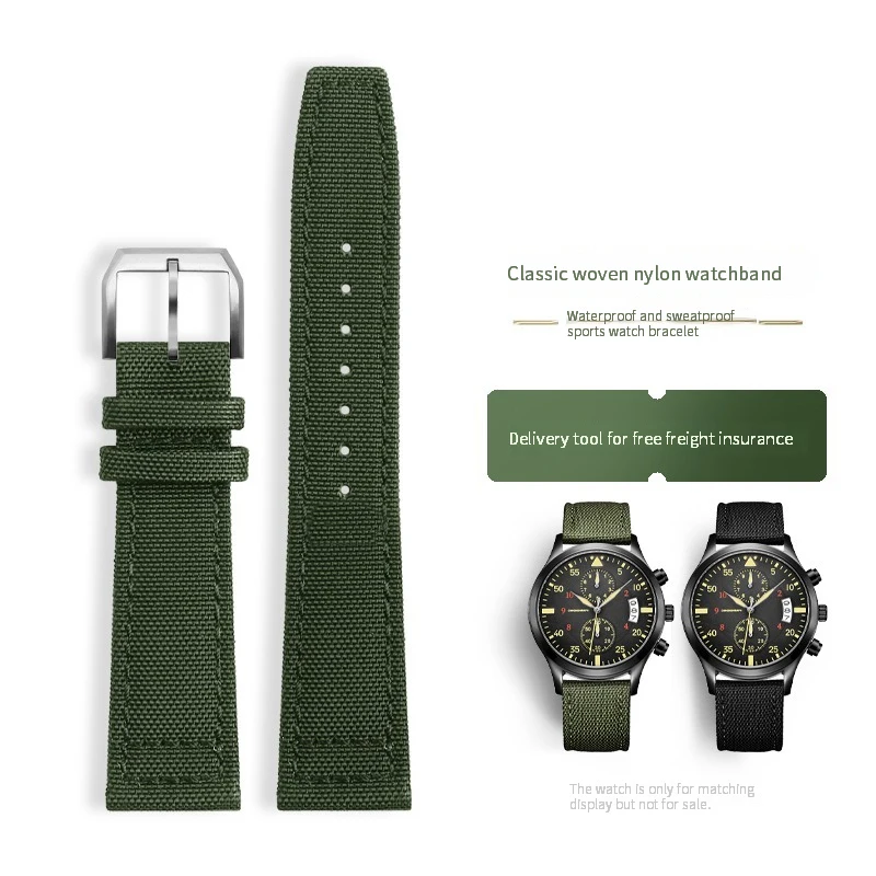 Ремешок из натуральной кожи для мужских наручных часов, нейлоновый браслет для iwc Pilot IW389101 Series 20 мм 21 мм 22 мм
Ремешок из натуральной кожи для мужских наручных часов, нейлоновый браслет для iwc Pilot IW389101 Series 20 мм 21 мм 22 мм