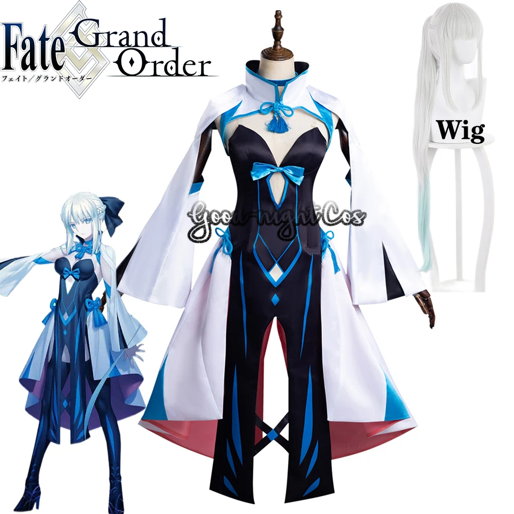 

Женский костюм для косплея FGO, карнавальный костюм Моргана и le Fay из Fate/Grand Order, с градиентным переходом цвета, одежда для ролевых игр на Хэллоуин