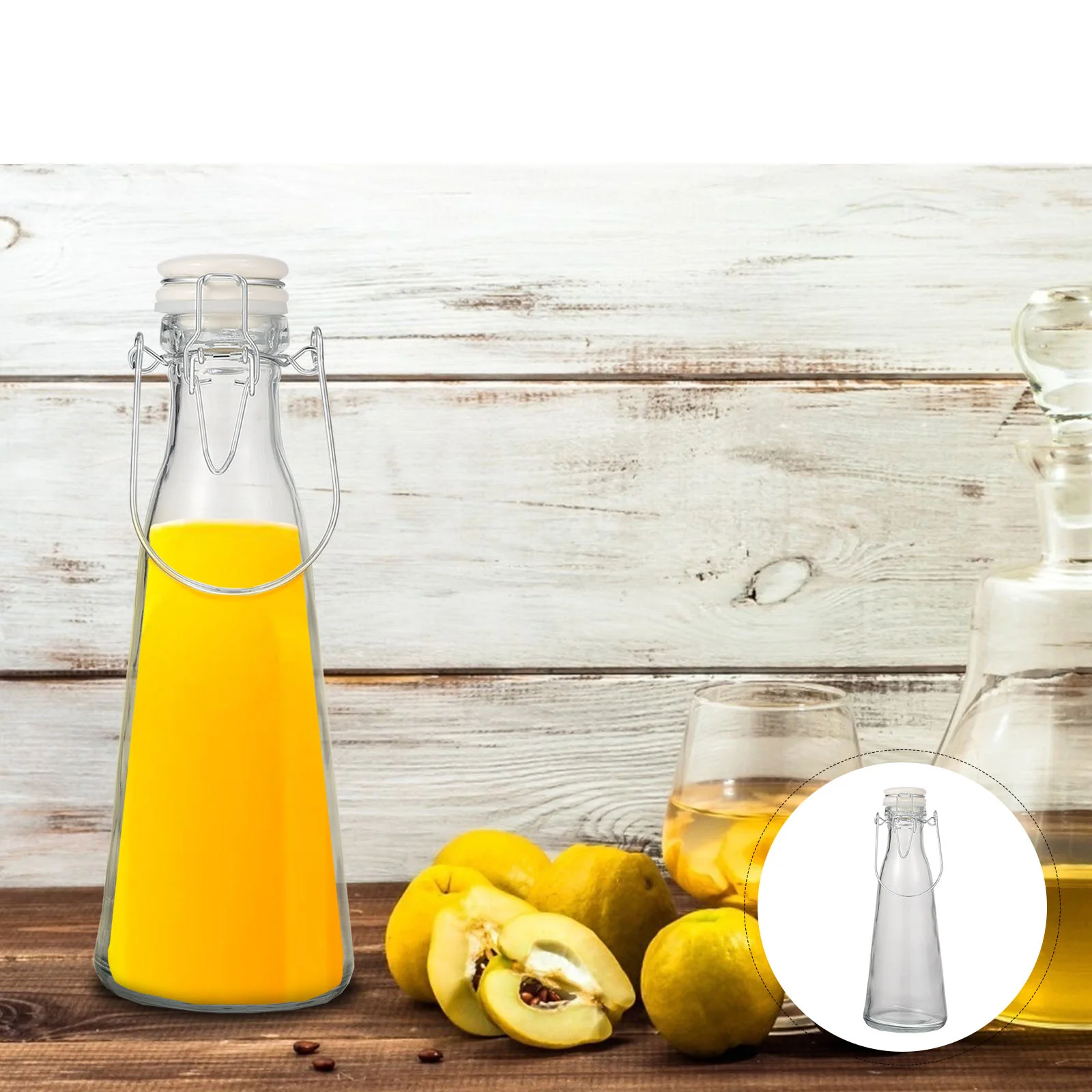 2pcs Glass Bottle Glass Bottle With Airtight Stopper- Bottles Bottle for Oil Vinegar Juices Clear 500ml+ 1000ml
2pcs Glass Bottle Glass Bottle With Airtight Stopper- Bottles Bottle for Oil Vinegar Juices Clear 500ml+ 1000ml