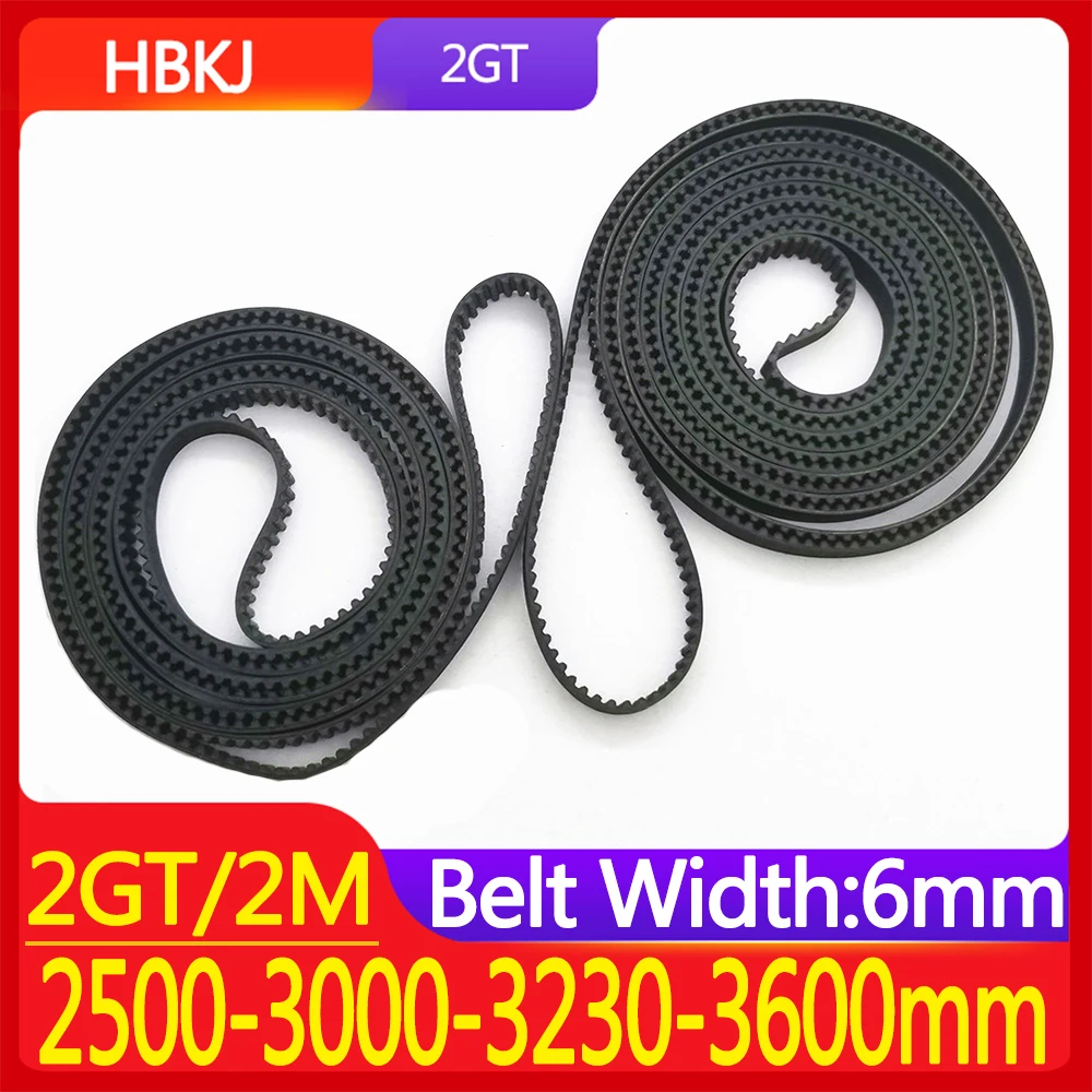 2GT Rubber Synchronous Belt 2500 3000 3230 3600mm Rubber Width Belt 6mm For 3D Printer Parts
2GT Rubber Synchronous Belt 2500 3000 3230 3600mm Rubber Width Belt 6mm For 3D Printer Parts
