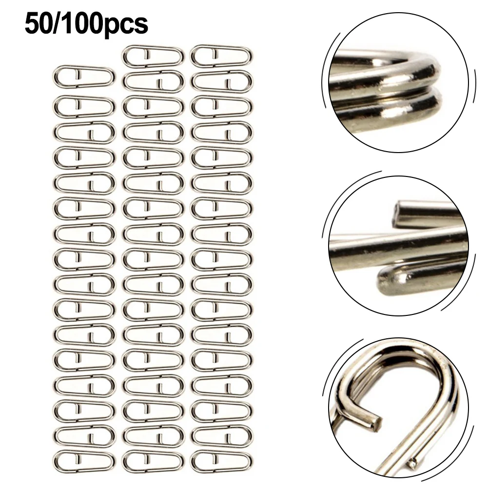 50/100Pcs Split Rings Fishing Snap Fishing Lure Connector Fishing Oval Split Ring Stainless Steel Carp Fish Accessories Tackle
50/100Pcs Split Rings Fishing Snap Fishing Lure Connector Fishing Oval Split Ring Stainless Steel Carp Fish Accessories Tackle