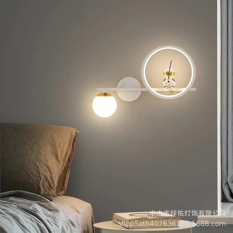 New Bedroom Bedside Lamp Nordic Modern Wall Lamp Children's Room Star Moon Lamp Astronaut Astronaut Wall Lamp
New Bedroom Bedside Lamp Nordic Modern Wall Lamp Children's Room Star Moon Lamp Astronaut Astronaut Wall Lamp