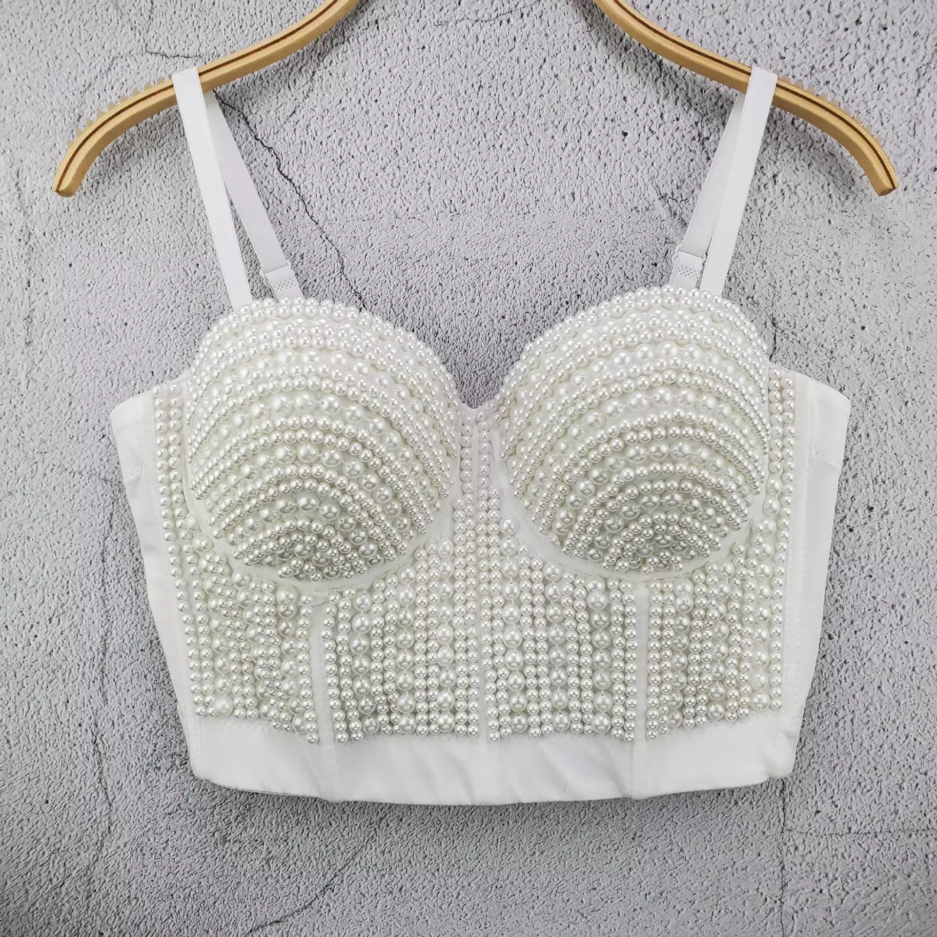 2022 Women Sexy Tank Tops Pearl Beading Women Strapless Fashion Women Short Tops Female Women Summer Camis
2022 Women Sexy Tank Tops Pearl Beading Women Strapless Fashion Women Short Tops Female Women Summer Camis