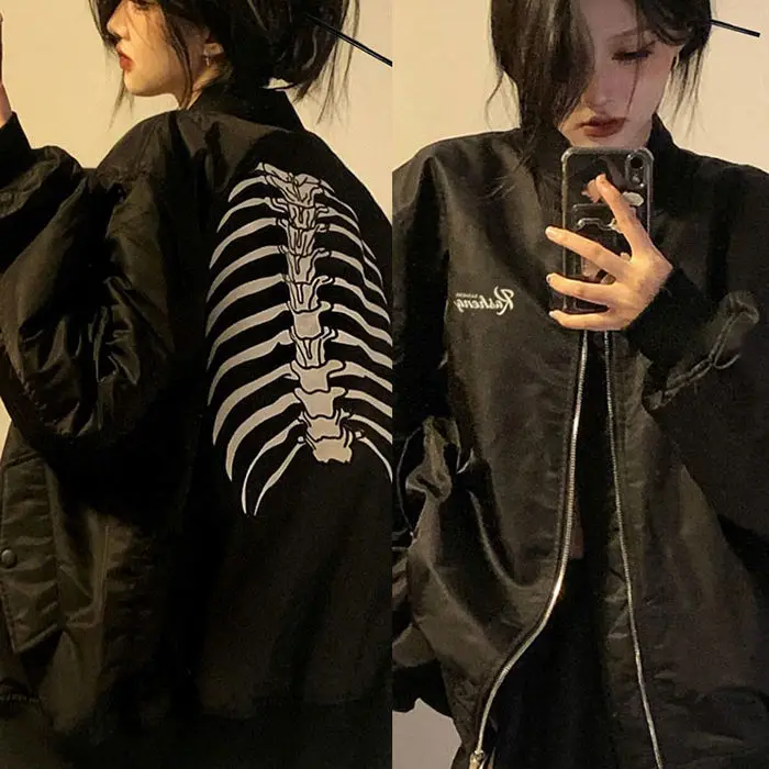 American Fashion Hot-selling Skeleton Printing Anime Men Women Long-sleeved Zipper Hoodie Jacket Loose Streetwear Y2K Pullover
American Fashion Hot-selling Skeleton Printing Anime Men Women Long-sleeved Zipper Hoodie Jacket Loose Streetwear Y2K Pullover