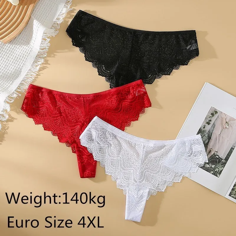 6pcs Ladies Thong Lace Plus Size Panties Low Waist Fit Hot Sexy Large Cutout Thong Lingerie Euro Size4XL 140KG
6pcs Ladies Thong Lace Plus Size Panties Low Waist Fit Hot Sexy Large Cutout Thong Lingerie Euro Size4XL 140KG