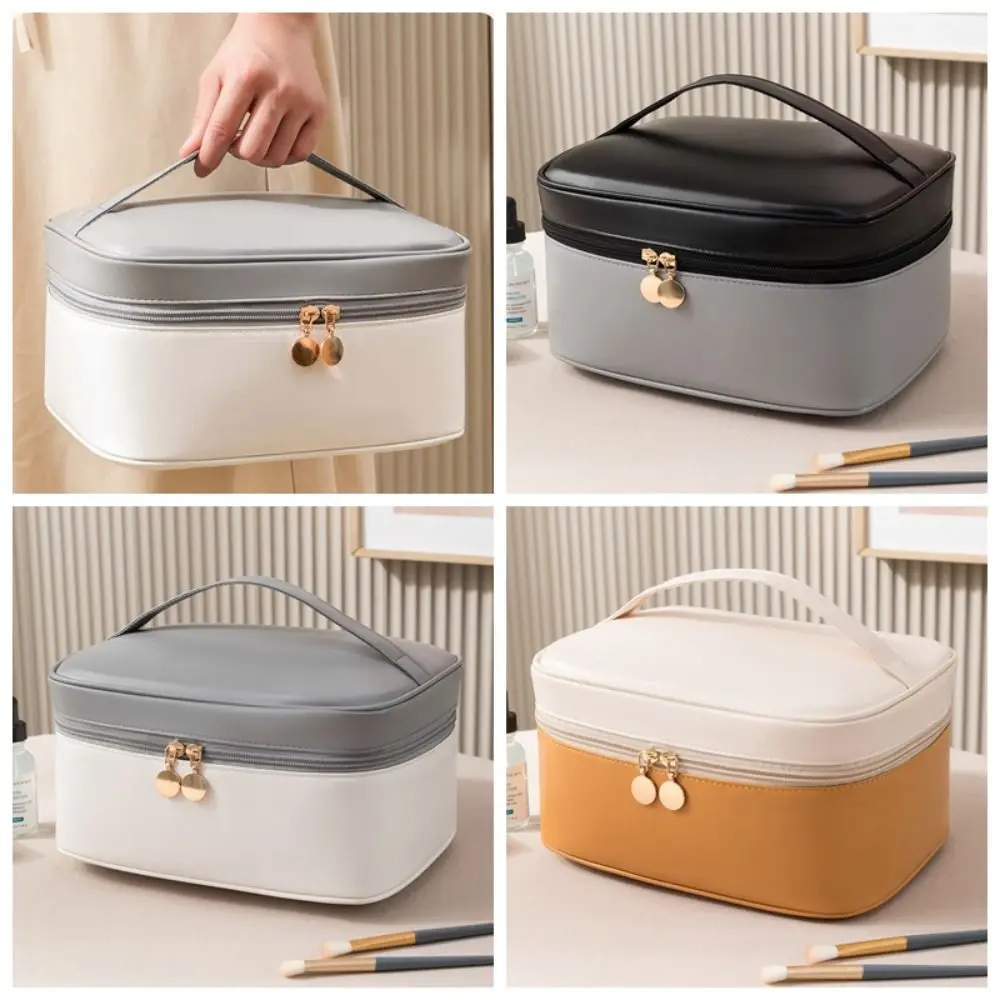 Zipper Contrasting Colors Cosmetic Bag Waterproof Multifunction Travel Wash Bag PU Toiletries Organizer Makeup Pouch Bag
Zipper Contrasting Colors Cosmetic Bag Waterproof Multifunction Travel Wash Bag PU Toiletries Organizer Makeup Pouch Bag