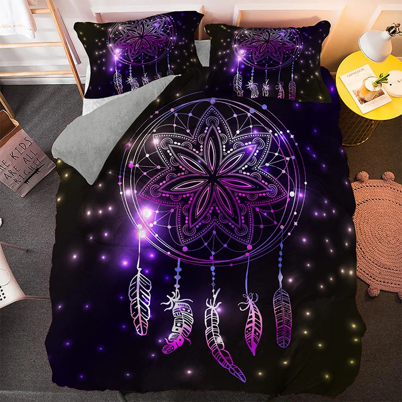 Psychedelic Bohemian Dreamcatcher Bedding Set Single King Queen Size Duvet Cover With Pillowcase 2/3 PCS
Psychedelic Bohemian Dreamcatcher Bedding Set Single King Queen Size Duvet Cover With Pillowcase 2/3 PCS