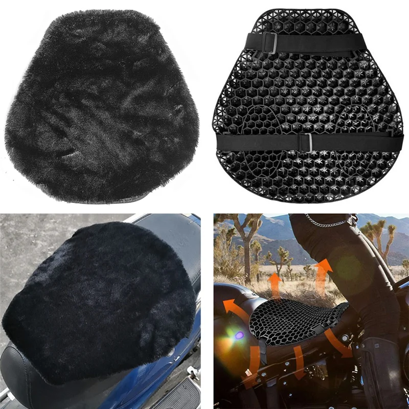 Motorcycle Seat Cover Air Seat Cushion Breathable Pressure Relief Protector Fur Pad Cover Warm Mat Universal
Motorcycle Seat Cover Air Seat Cushion Breathable Pressure Relief Protector Fur Pad Cover Warm Mat Universal