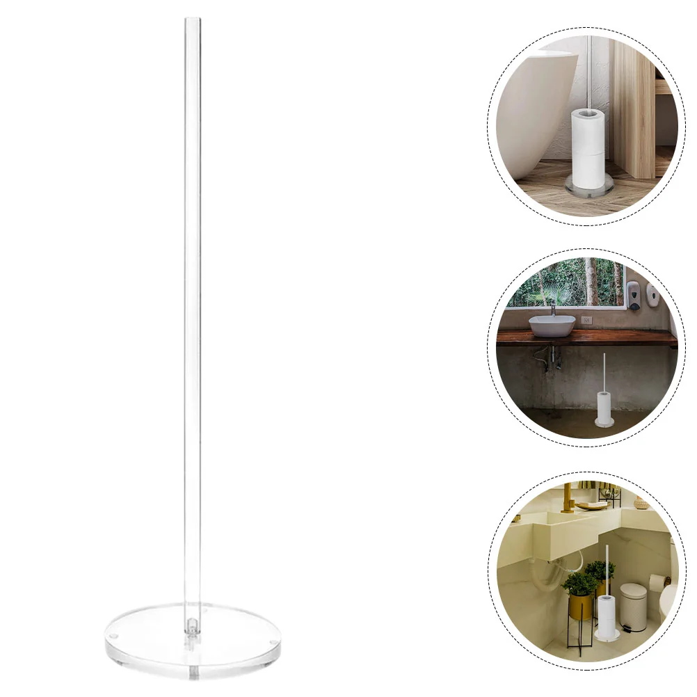 

Paper Towel Holder Toilet Holders Roll Stands Tower Acrylic Bathroom Storage Rack Tissue