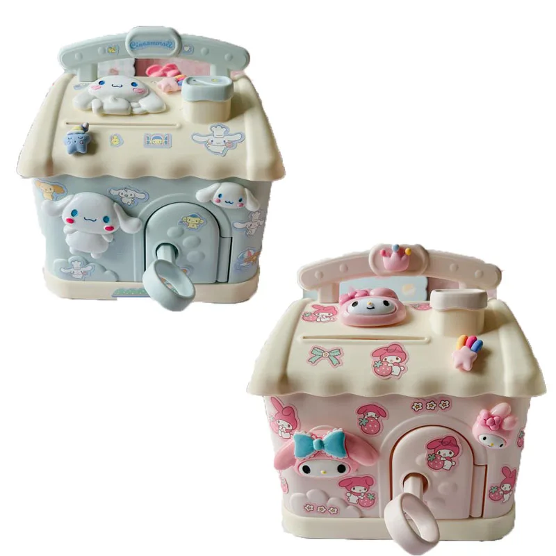 Милая мультяшная кукла Sanrioed, копилка для хранения My Melody Cinnamoroll, аниме милое украшение, детская игрушка, подарок на день рождения и Хэллоуин 
Милая мультяшная кукла Sanrioed, копилка для хранения My Melody Cinnamoroll, аниме милое украшение, детская игрушка, подарок на день рождения и Хэллоуин