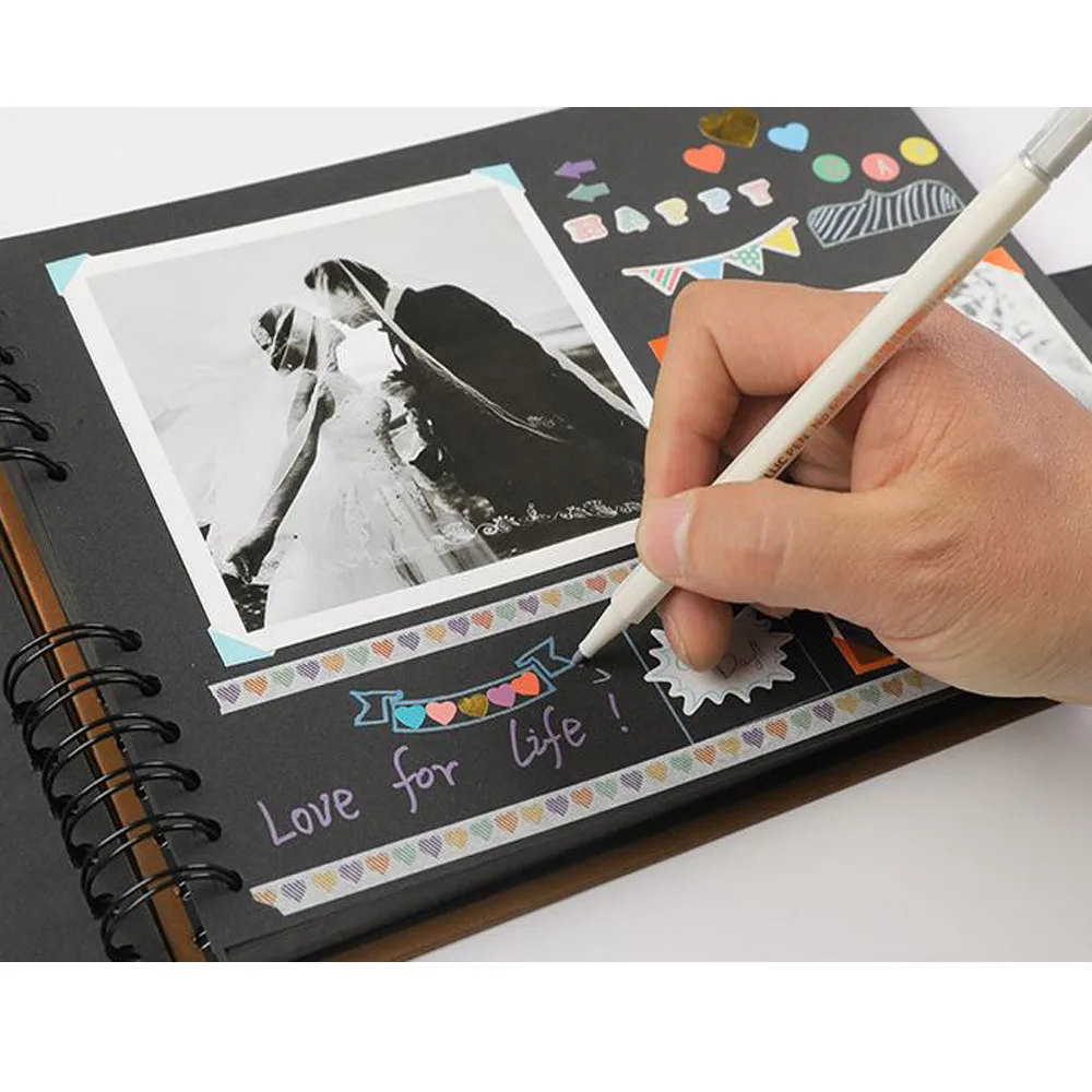 QITAI Scrapbooks 40 Black Papes for Wedding Valentines Graduated Party Day Love Moment Recorder
QITAI Scrapbooks 40 Black Papes for Wedding Valentines Graduated Party Day Love Moment Recorder